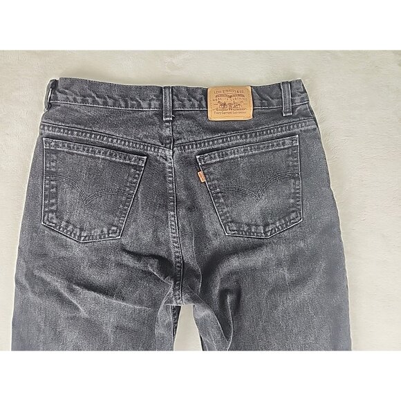 Vintage Levi's Mens Jeans Orange Tab  32"x33" 506 Black Made In Canada - Picture 8 of 14